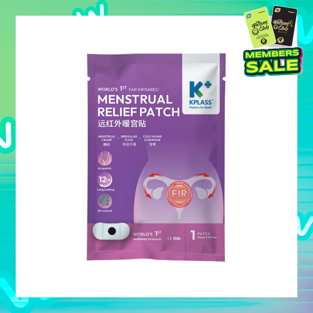 Menstrual Relief Patch 85mm x 200mm (For Menstrual Cramp, Irregular Flow & Cold Womb Syndrome) 1s