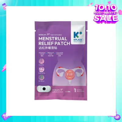 KPLASS Menstrual Relief Patch 85mm x 200mm (For Menstrual Cramp, Irregular Flow & Cold Womb Syndrome) 1s (Expiry: Apr`2026)