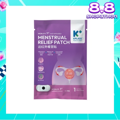 KPLASS Menstrual Relief Patch 85mm x 200mm (For Menstrual Cramp, Irregular Flow & Cold Womb Syndrome) 1s