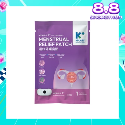 KPLASS Menstrual Relief Patch 85mm x 200mm (For Menstrual Cramp, Irregular Flow & Cold Womb Syndrome) 1s