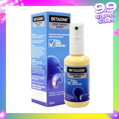 BETADINE® Sore Throat Spray 50ml (Expiry: May`2026)