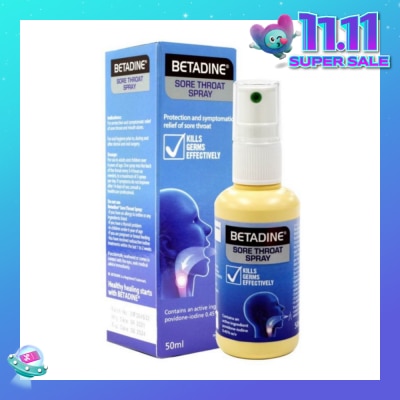 BETADINE® Sore Throat Spray 50ml (Expiry: May`2026)
