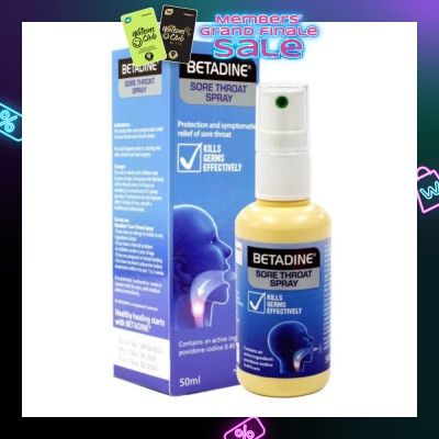 BETADINE® Sore Throat Spray 50ml (Expiry: May`2026)