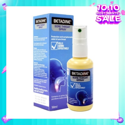 BETADINE® Sore Throat Spray 50ml (Expiry: May`2026)