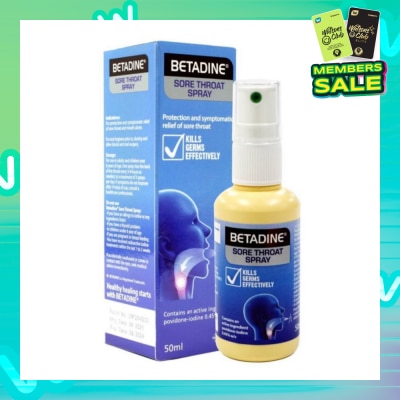 BETADINE® Sore Throat Spray 50ml (Expiry: May`2026)