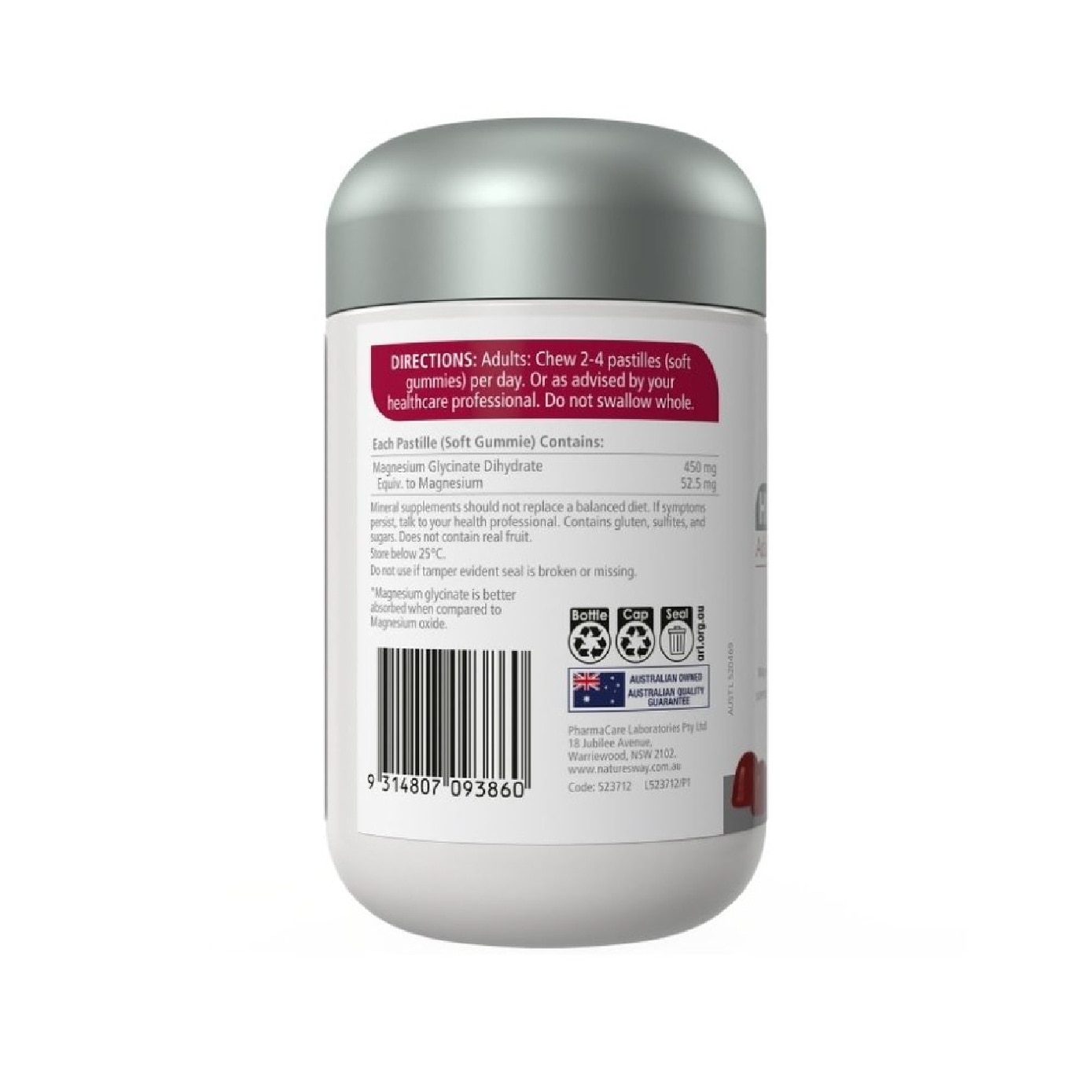 High Strength Magnesium Glycinate Adult Vita Gummies 55s image