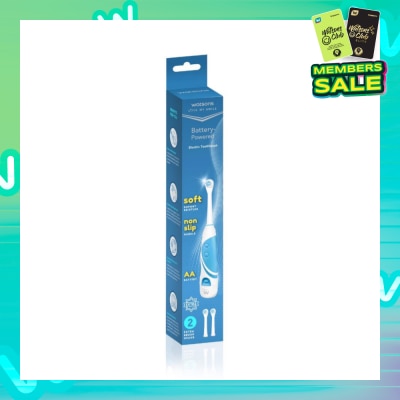 WATSONS Battery Powered Electric Toothbrush (Soft Dupont Bristles) 1s & Replacement Head 2s