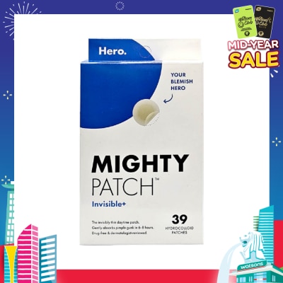 HERO Mighty Invisible+ Hydrocolloid Patch 39s
