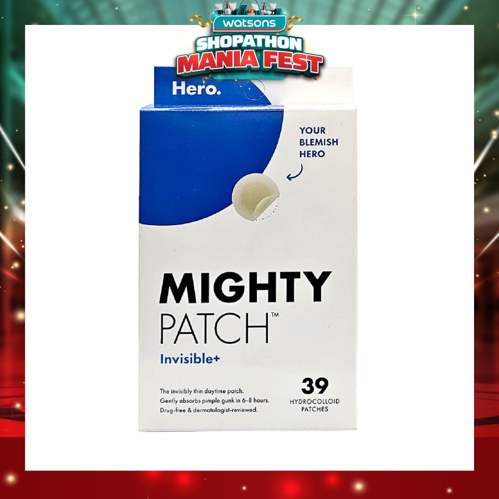Mighty Invisible+ Hydrocolloid Patch 39s