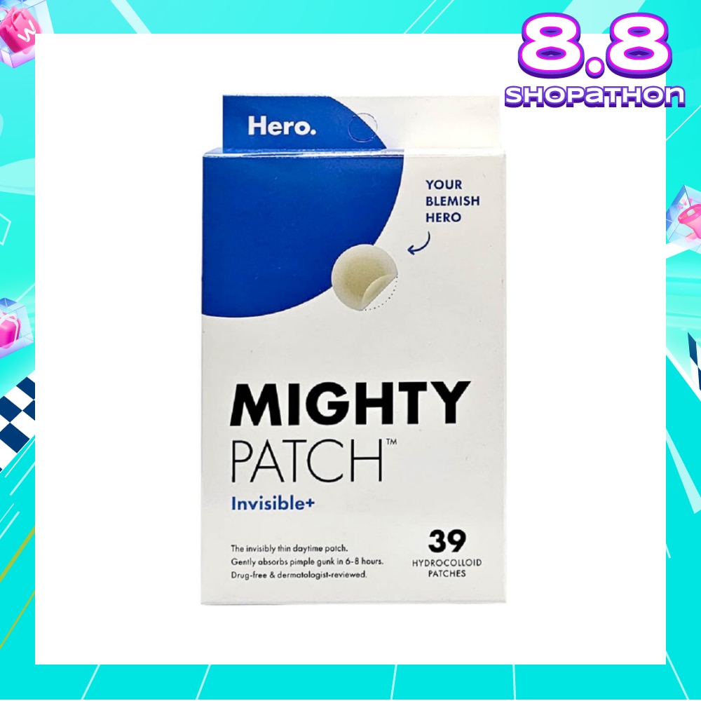 Mighty Invisible+ Hydrocolloid Patch 39s