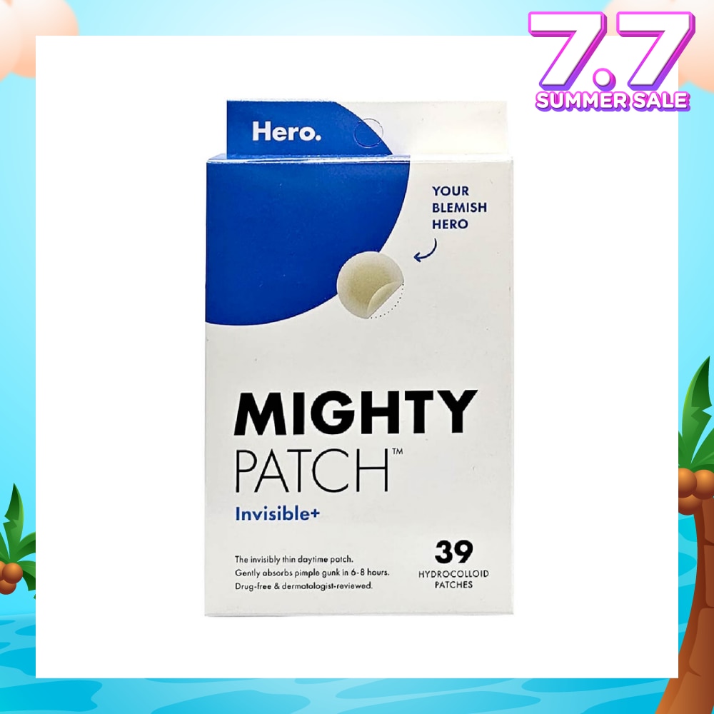 Mighty Invisible+ Hydrocolloid Patch 39s