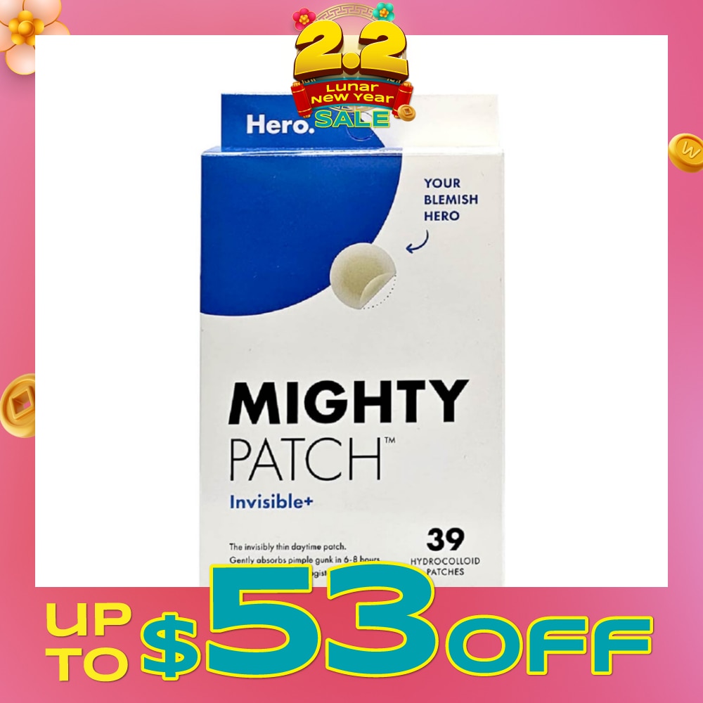 Mighty Invisible+ Hydrocolloid Patch 39s