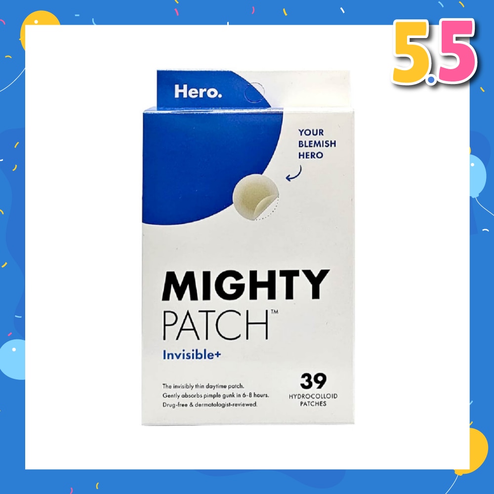 Mighty Invisible+ Hydrocolloid Patch 39s