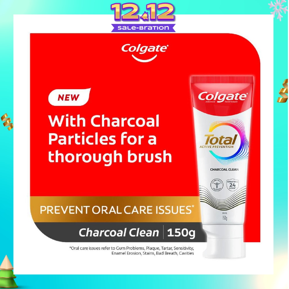 Total Active Prevention Toothpaste Charcoal Clean 150g