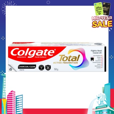 COLGATE Total Active Prevention Toothpaste Charcoal Clean 150g