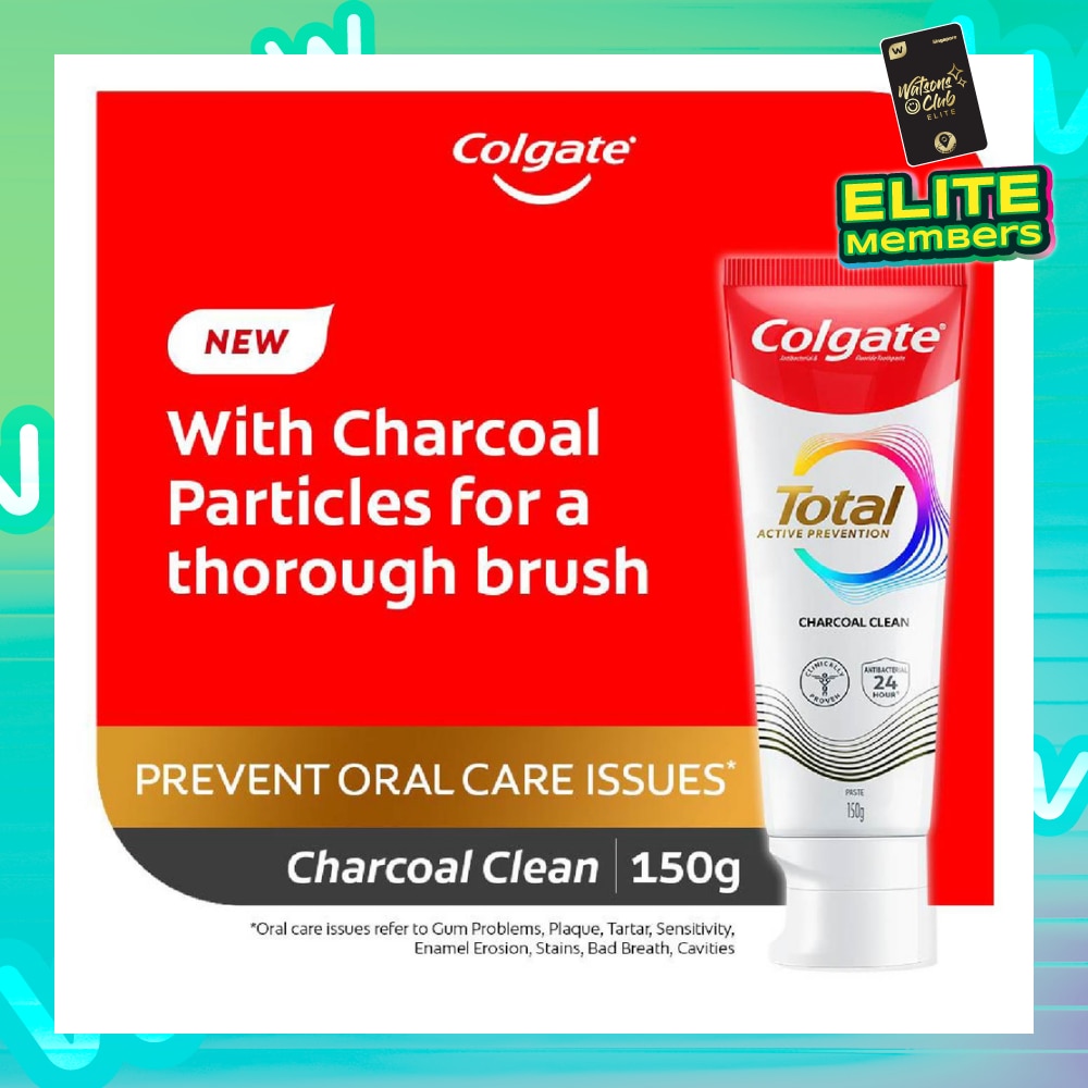 Total Active Prevention Toothpaste Charcoal Clean 150g
