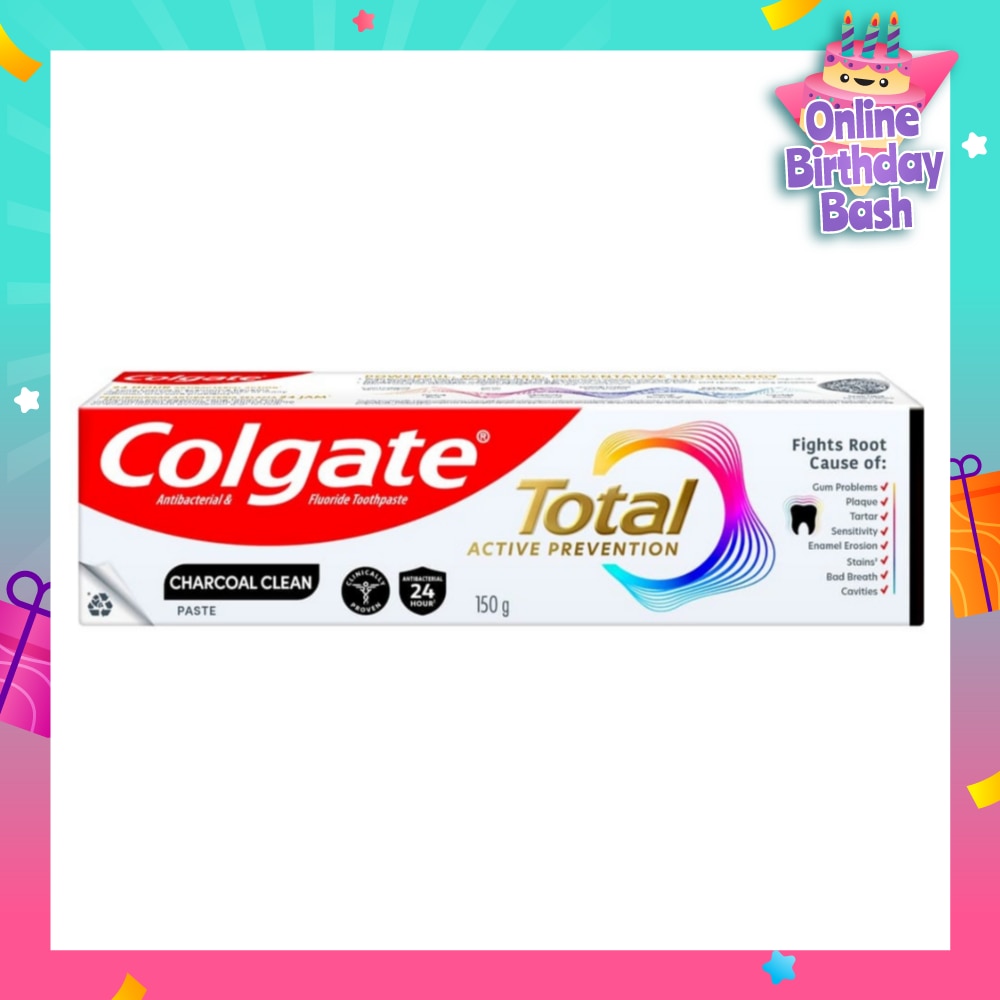 Total Active Prevention Toothpaste Charcoal Clean 150g