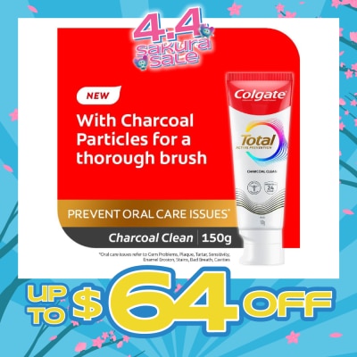 COLGATE - Total Active Prevention Toothpaste Charcoal Clean 150g