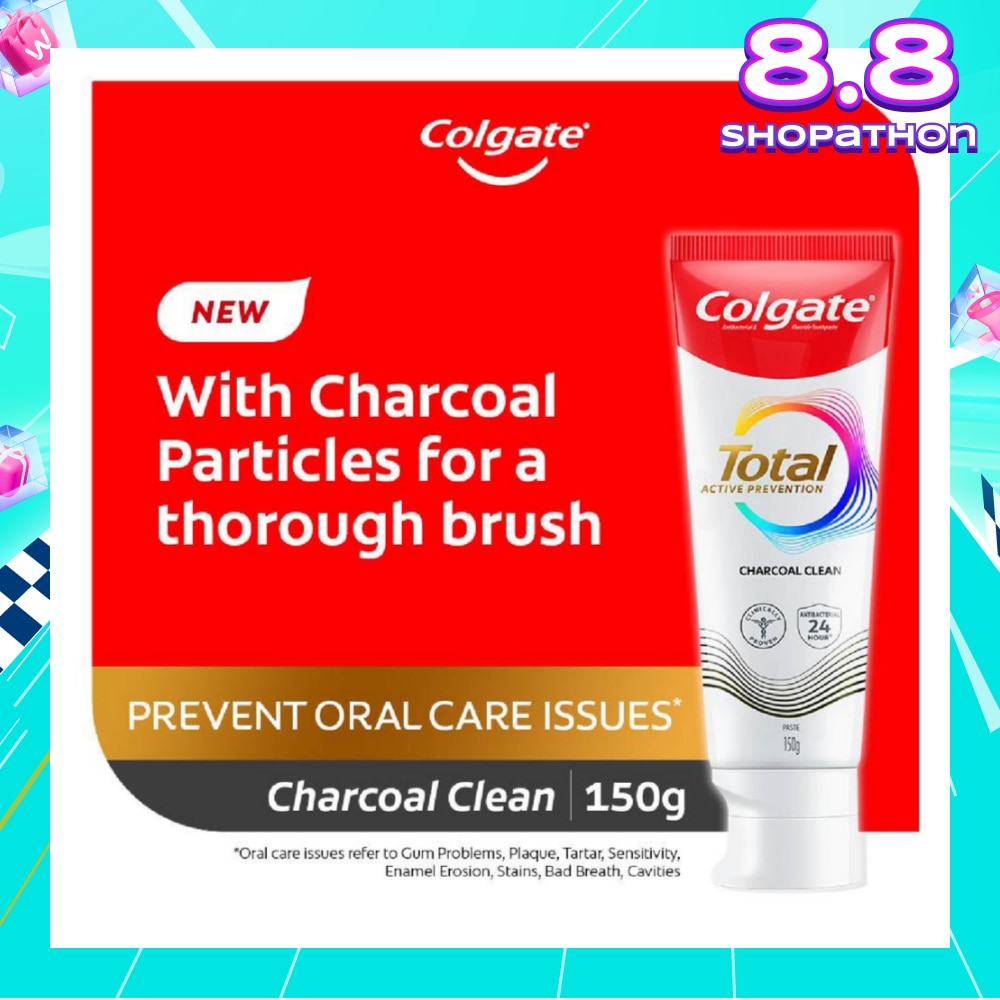 Total Active Prevention Toothpaste Charcoal Clean 150g