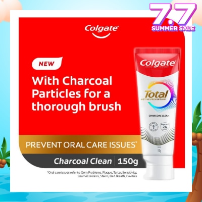 COLGATE Total Active Prevention Toothpaste Charcoal Clean 150g