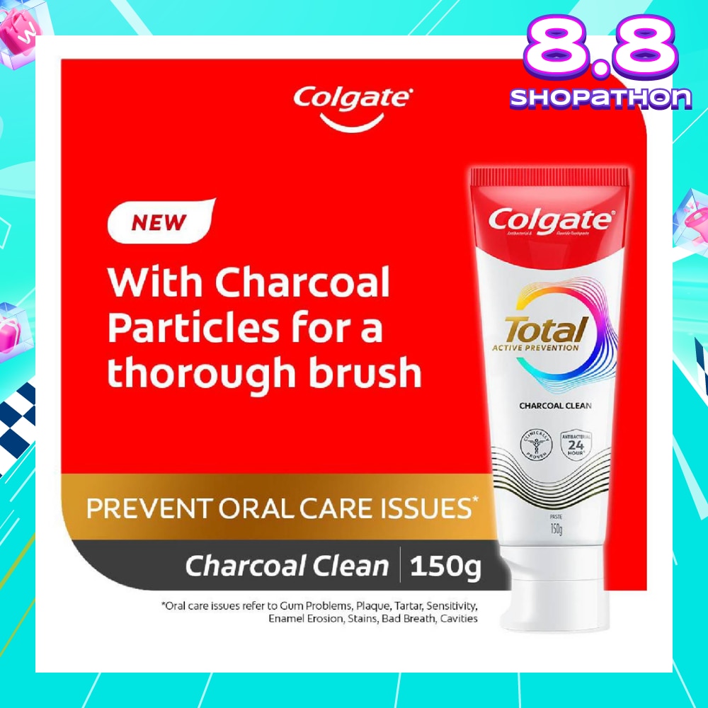 Total Active Prevention Toothpaste Charcoal Clean 150g