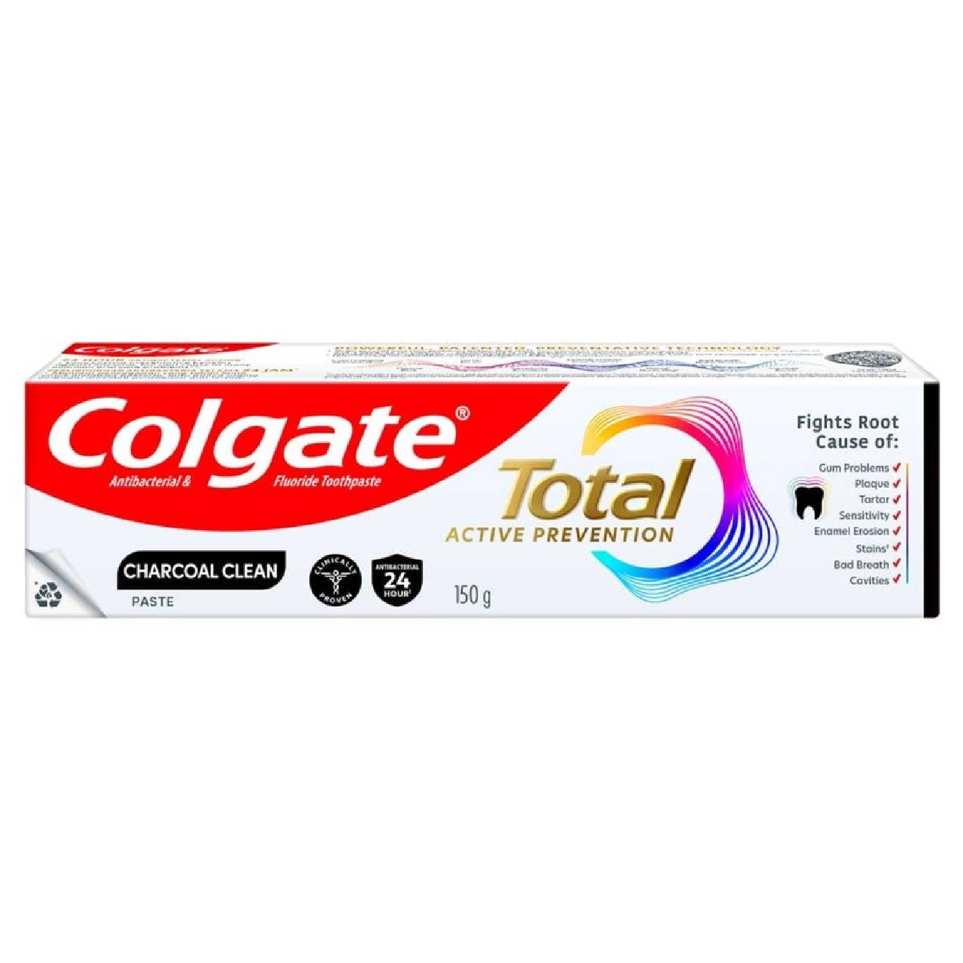 Total Active Prevention Toothpaste Charcoal Clean 150g