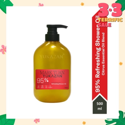 YUKAZAN Mark Tuan 95% Refreshing Citrus Shower Oil (To Improve Rough & Dry Skin) 300ml