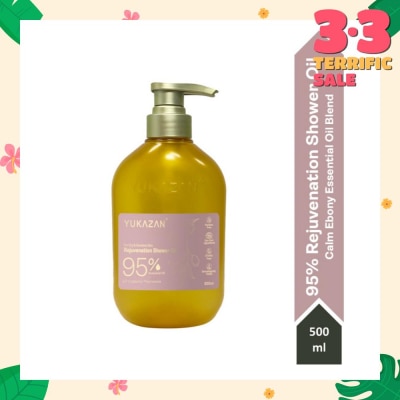 YUKAZAN 95% Rejuvenation Calm Ebony Shower Oil (To Improve Rough & Dry Skin) 300ml