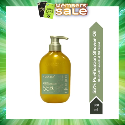 YUKAZAN - 55% Purification Bluebell Shower Oil (To Maintain Healthy Skin pH Balance) 500ml