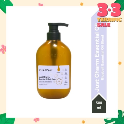 YUKAZAN Just Charm Essential Oil Bluebell Body Wash (To Feeling Refreshed, Rejuvenated & Silky Smooth Skin) 500ml