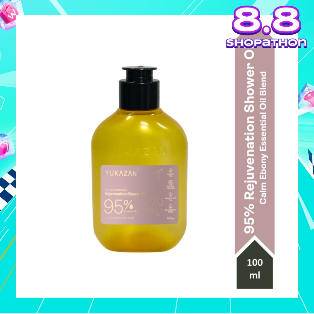 95% Rejuvenation Calm Ebony Shower Oil (To Improve Rough & Dry Skin) 100ml