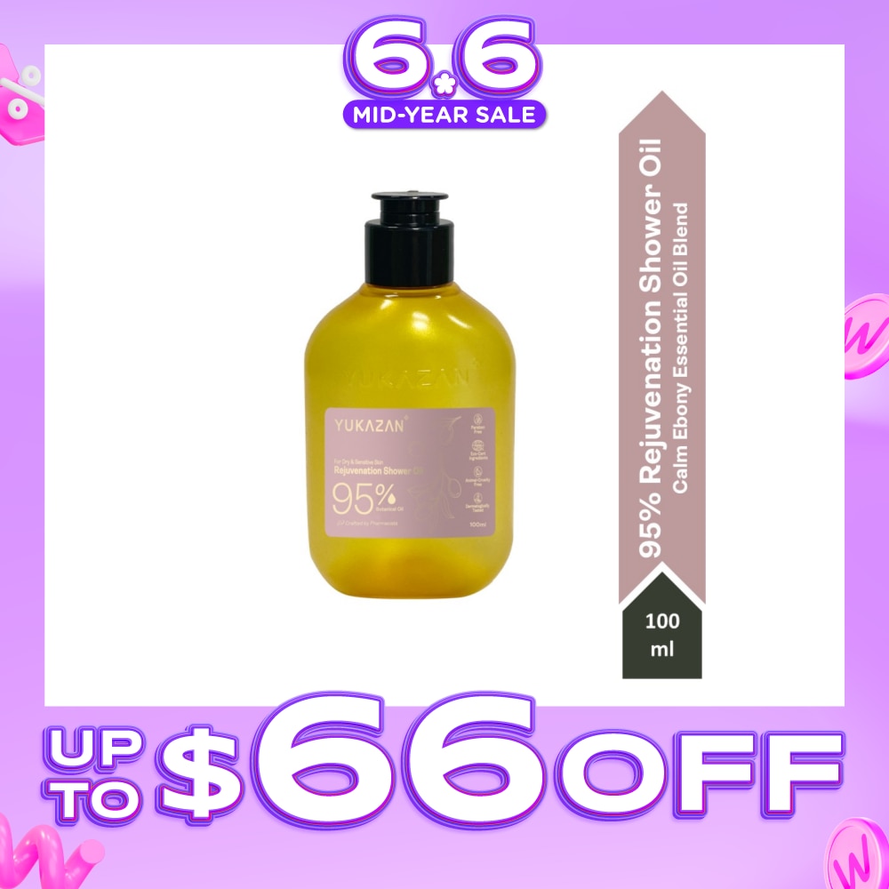 95% Rejuvenation Calm Ebony Shower Oil (To Improve Rough & Dry Skin) 100ml