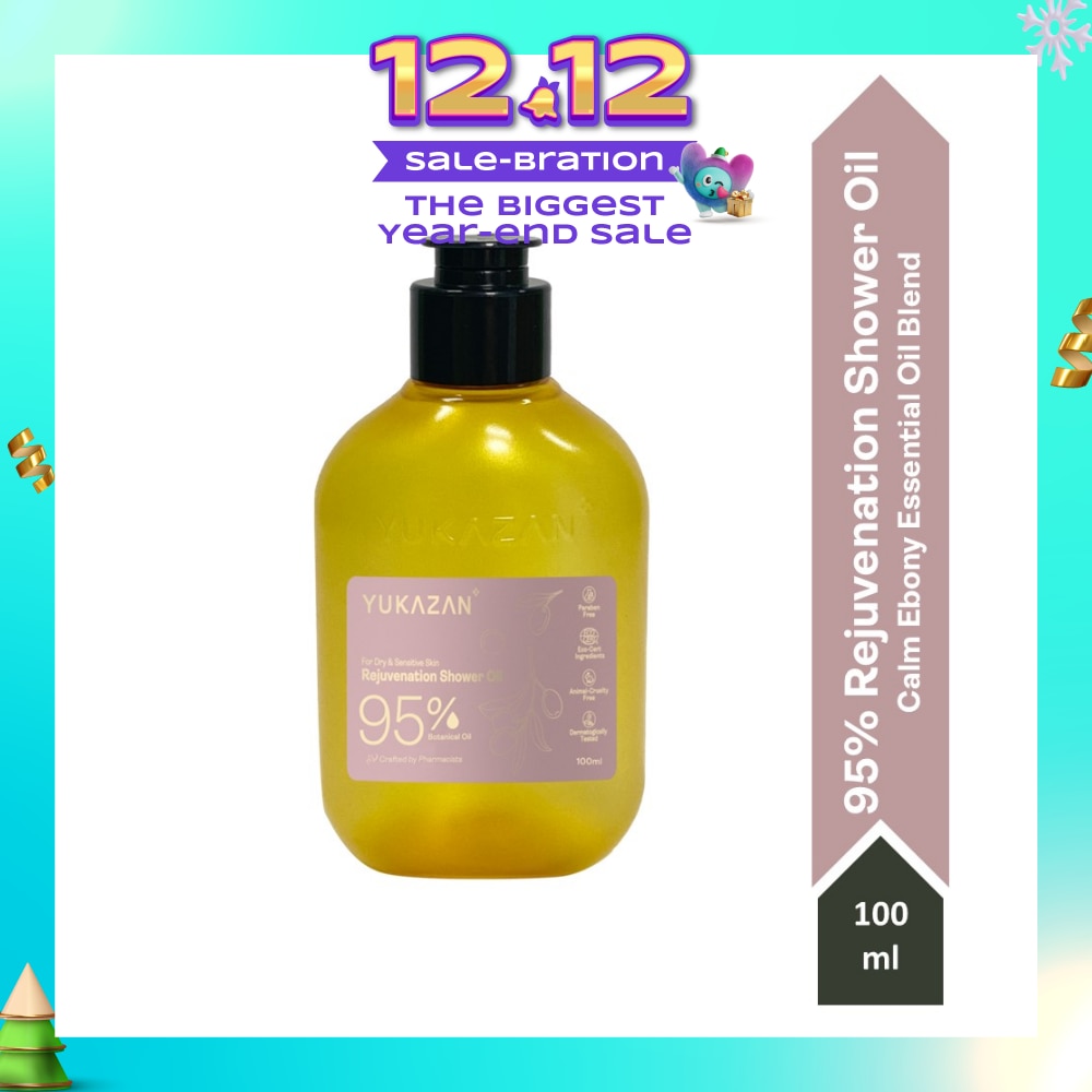 95% Rejuvenation Calm Ebony Shower Oil (To Improve Rough & Dry Skin) 100ml