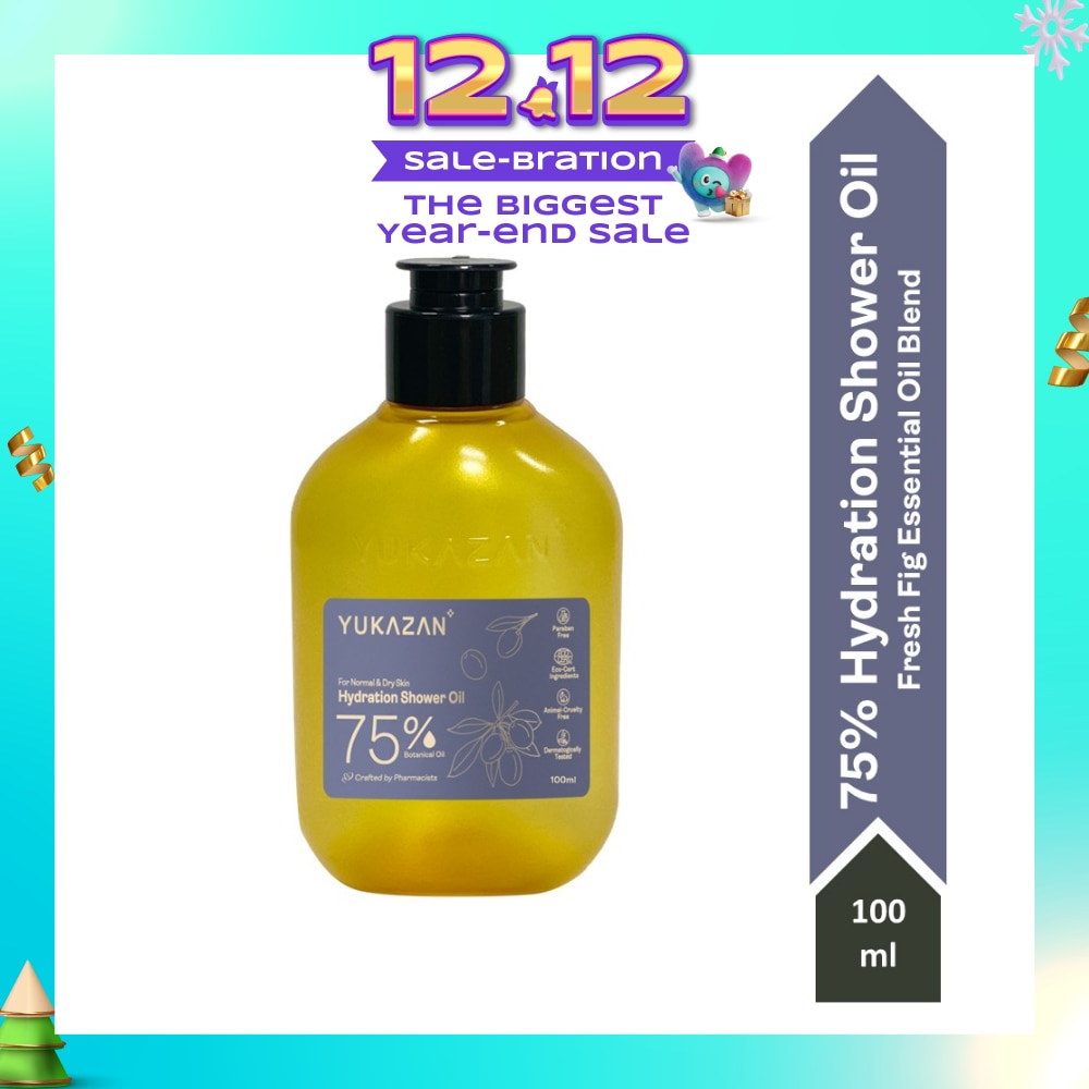 75% Hydration Fresh Fig Shower Oil (To Provide Deep Moisturization, Leaving Skin Feeling Soft & Nourished) 100ml