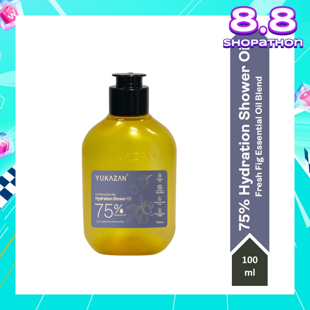 75% Hydration Fresh Fig Shower Oil (To Provide Deep Moisturization, Leaving Skin Feeling Soft & Nourished) 100ml