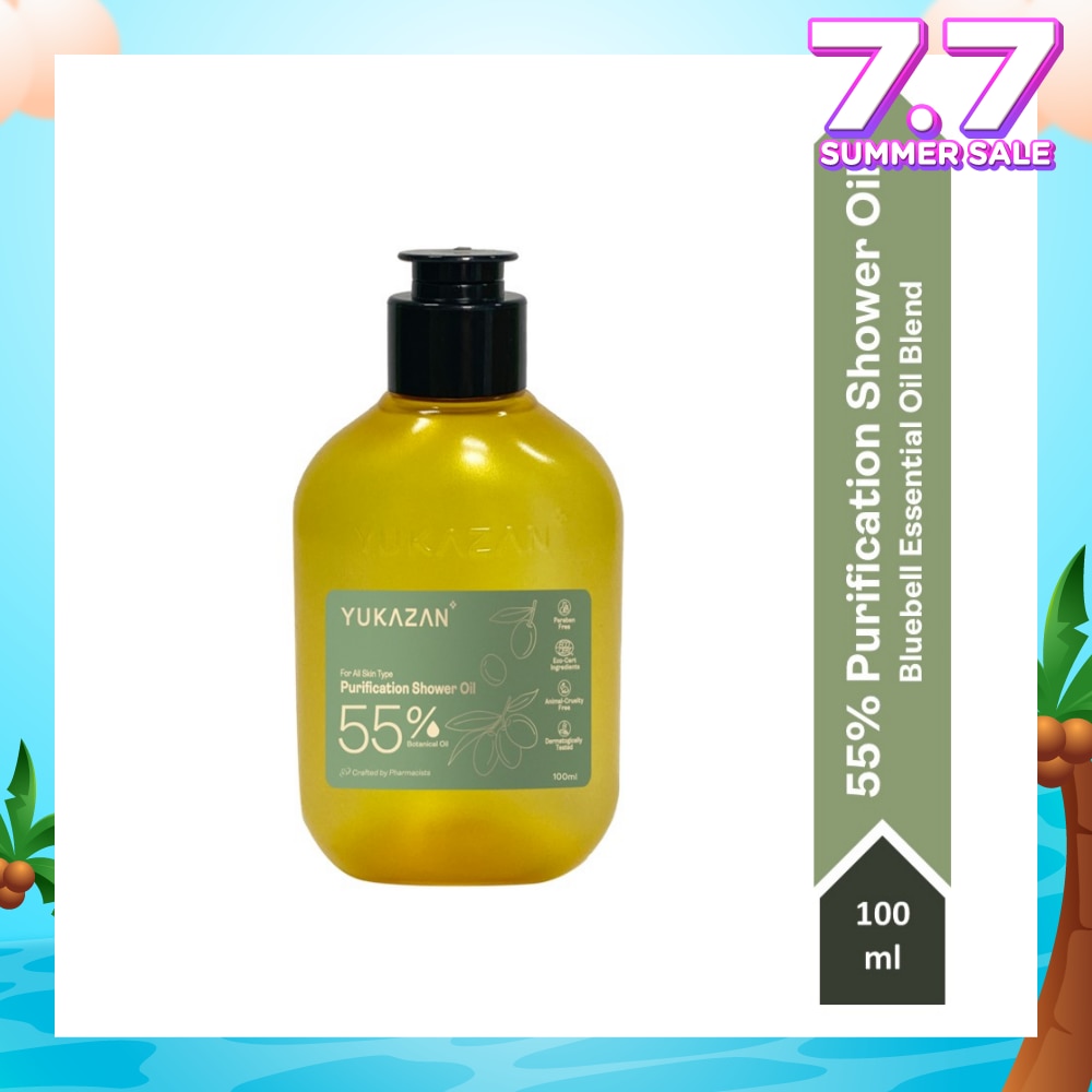 55% Purification Bluebell Shower Oil (To Maintain Healthy Skin pH Balance) 100ml