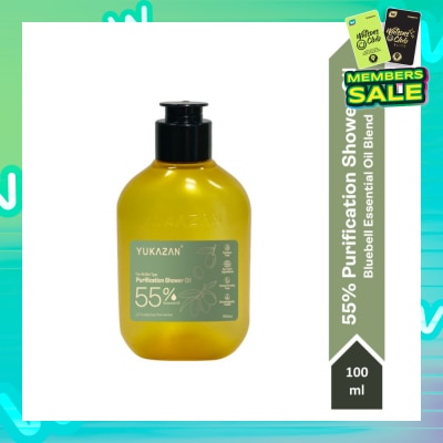 YUKAZAN 55% Purification Bluebell Shower Oil (To Maintain Healthy Skin pH Balance) 100ml