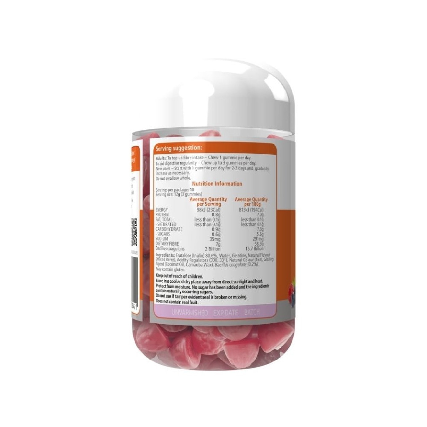 Fibre + Probiotics Vita Gummies 30s image