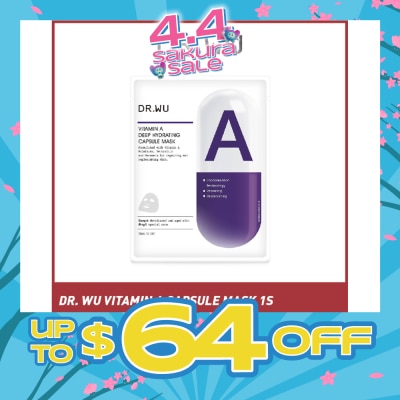 DR. WU - Vitamin A Deep Hydrating Capsule Mask Sheet Mask (To Repairing & Replenishing Skin) 1s