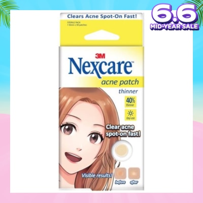 3M NEXCARE Acne Patch 40% Thinner Day Use Clear Acne Spot On Fast 30s
