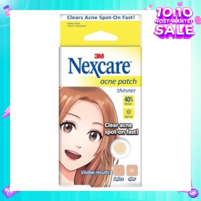3M NEXCARE Acne Patch 40% Thinner Day Use Clear Acne Spot On Fast 30s