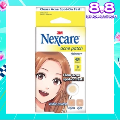 3M NEXCARE Acne Patch 40% Thinner Day Use Clear Acne Spot On Fast 30s
