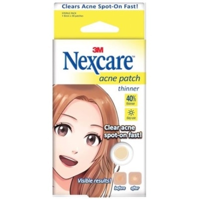 3M NEXCARE Acne Patch 40% Thinner Day Use Clear Acne Spot On Fast 30s