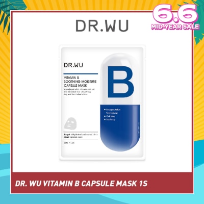 DR. WU Vitamin B Soothing Moisture Capsule Sheet Mask (For Relieving Dry & Irritated Skin) 1s
