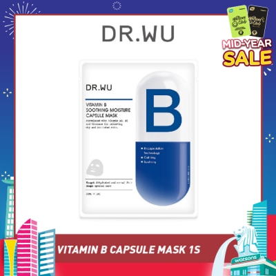 DR. WU Vitamin B Soothing Moisture Capsule Sheet Mask (For Relieving Dry & Irritated Skin) 1s