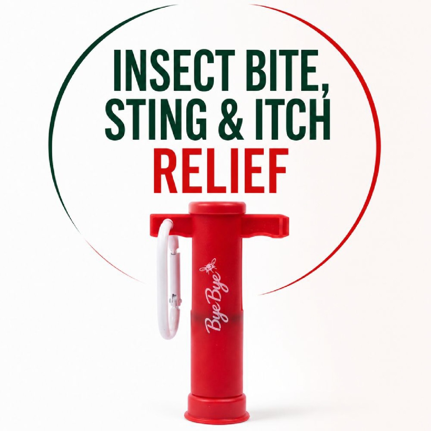 Reusable Drug-Free Insect Bite & Sting Relief Device Red 1s image