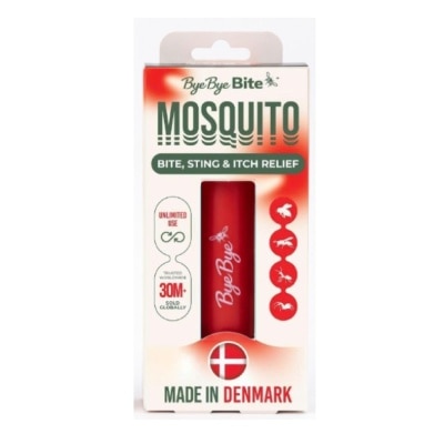 BYE BYE BITE Reusable Drug Free Insect Bite & Sting Relief Device Red 1s image