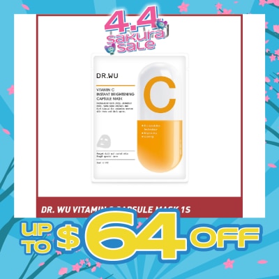 DR. WU - Vitamin C Instant Brightening Capsule Sheet Mask (For Reducing Uneven Skin Tone & Dark Spots) 1s