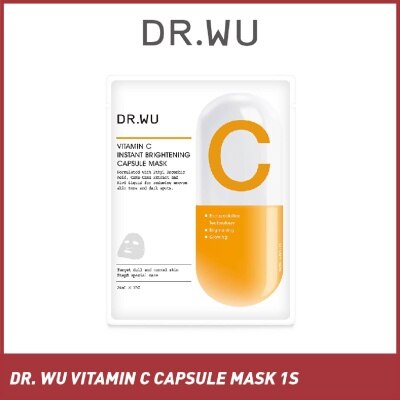 DR. WU Vitamin C Instant Brightening Capsule Sheet Mask (For Reducing Uneven Skin Tone & Dark Spots) 1s