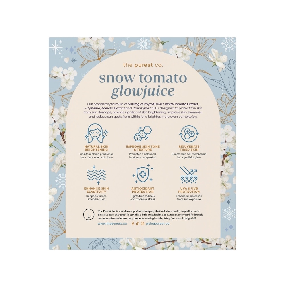 Snow Tomato Glowjuice Sachet (For Skin Whitening, Brightening & Skin Evenness) 15s